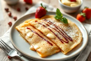 Crêpes recette → Crêpes Recette Facile pour un Petit Déjeuner Gourmand en 5 Étapes