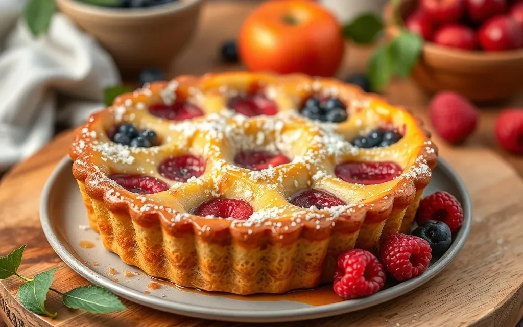 Préparez un clafoutis → Clafoutis Moelleux aux Fruits de Saison en 5 étapes