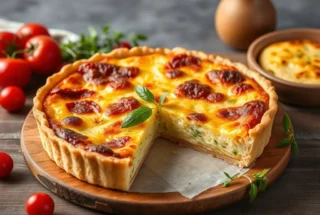 Préparez la quiche lorraine → Quiche Lorraine Traditionnelle au Goût Authentique