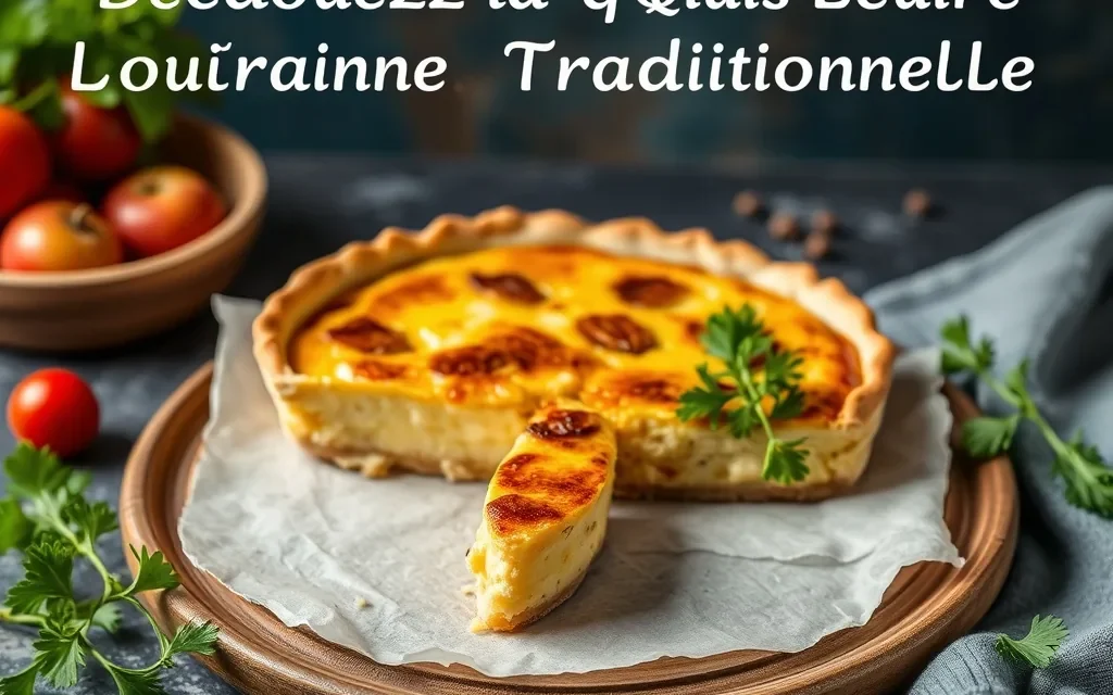 Découvrez la Quiche Lorraine Traditionnelle au Goût Authentique